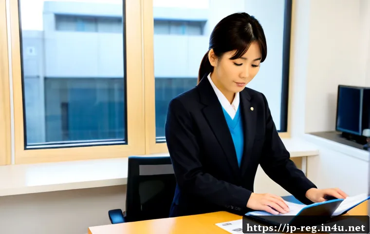 규제 업무에서 흔히 발생하는 문제와 해결 사례 - Photorealistic compliance office scene in Japan, a Japanese regulatory affairs professional in busin...